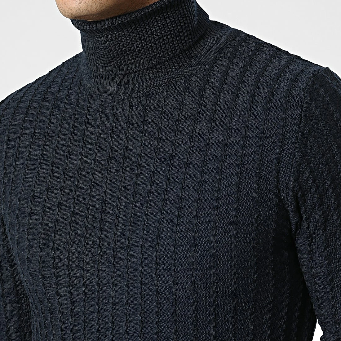 Meilleure affaire 🛒 Pull Col Roulé APR-334 Bleu Marine de Armita ✨ 2 Meilleure affaire 🛒 Pull Col Roulé APR-334 Bleu Marine de Armita ✨ – Image 2