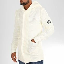 Nouveau 🛒 Gilet Zippé Capuche Alex Ecru de Armita 🛒 -Armita Soldes 2022 classic series 196744 ALEX ECRU 20190911T174839 04